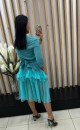 Dress with tulle TK 827 Turquise