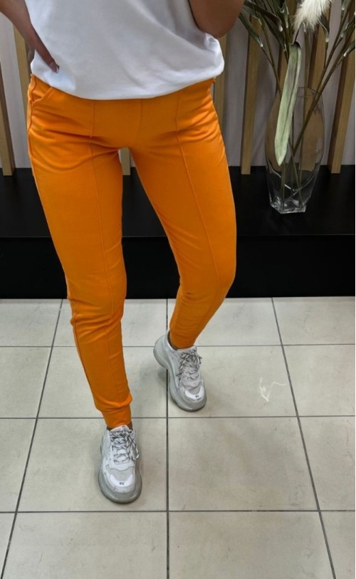 Spodnie dresowe z kantem TI 933 Pomarańczowe