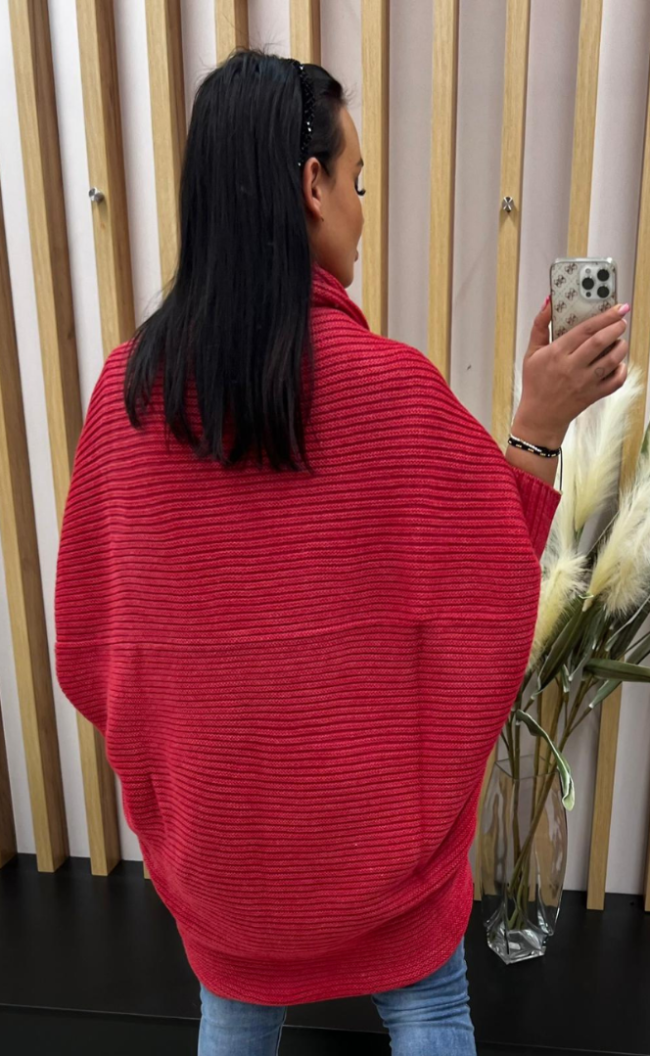 Oversized sweater 980 Coral