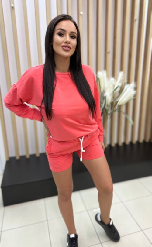 Set blouse with shorts TI 984 Coral