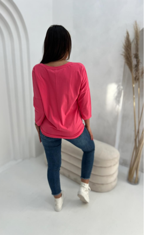 Bow tie blouse 231 Coral