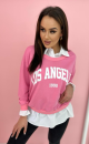 Los Angeles 1714 Pink sweatshirt