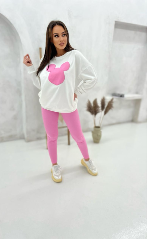 Set of sweatshirt and leggings 5432 Pink