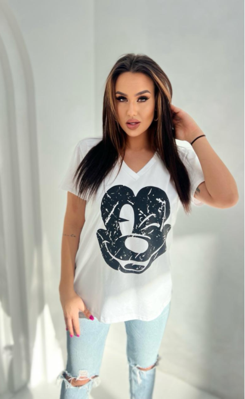 T-shirt with TS 970 print White