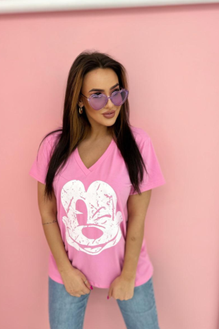 T-shirt with TS 970 print Pink