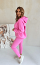 Insulated sweatshirt with hood 006 Pink