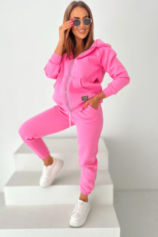 Bluza ocieplana na zamek TS 100 Różowa