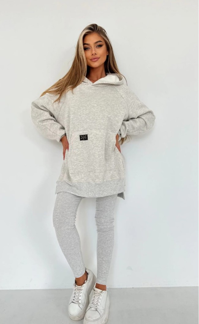 Bluza ocieplana 254 Szara