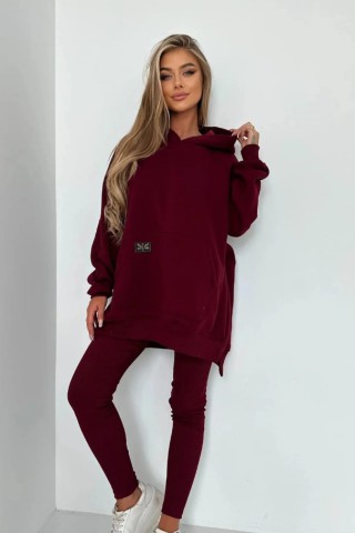 Bluza ocieplana 254 Bordowa