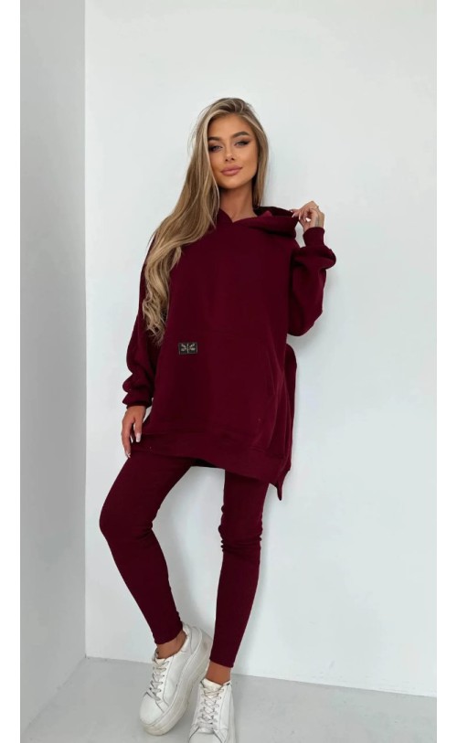 Bluza ocieplana 254 Bordowa