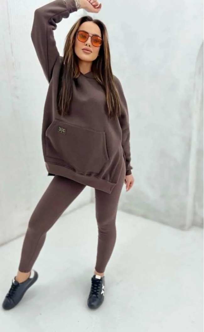 Insulated sweatshirt 254 Chocolate