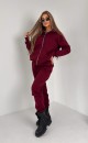 Insulated zippered sweatshirt TS 100 Claret