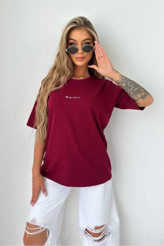 T-shirt MINIMAL TS374 Bordo