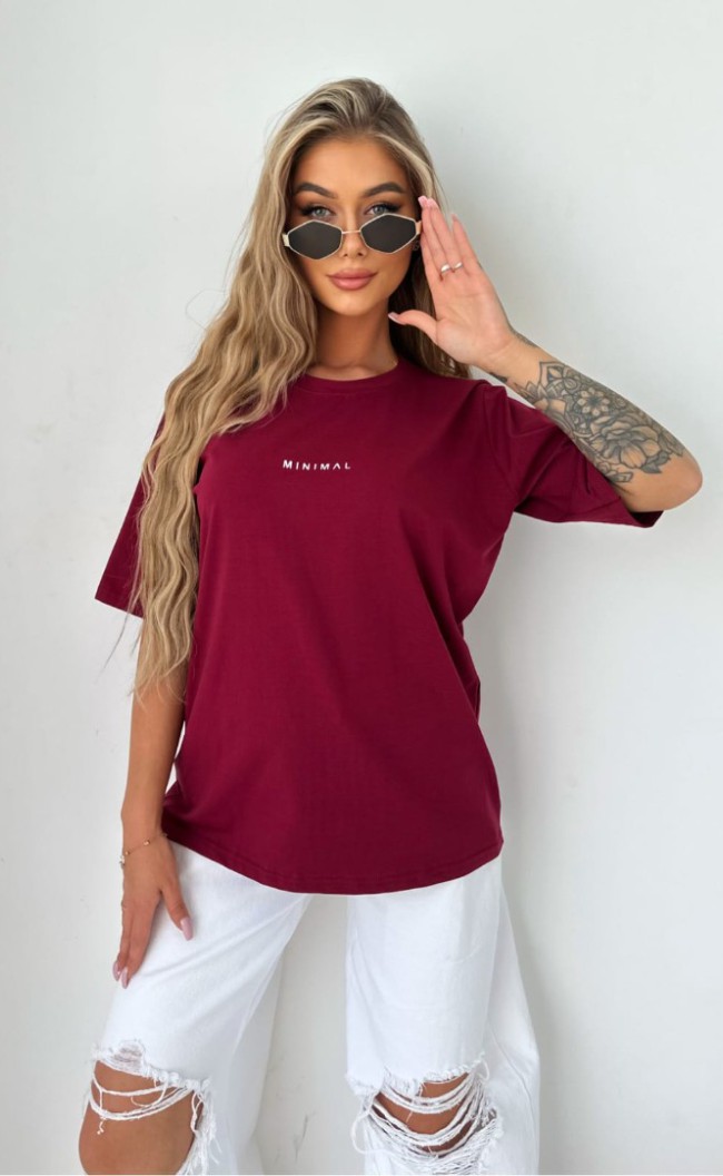 T-shirt MINIMAL TS374 Bordo