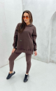 Insulated sweatshirt 254 Chocolate