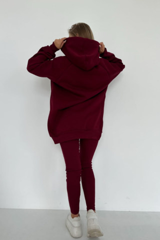 Bluza ocieplana 254 Bordowa