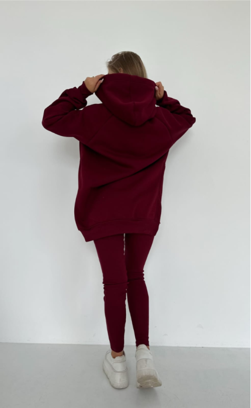 Bluza ocieplana 254 Bordowa