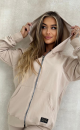 Bluza na zamek TS 256 Beżowy