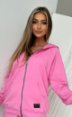 Bluza na zamek TS 256 Różowa