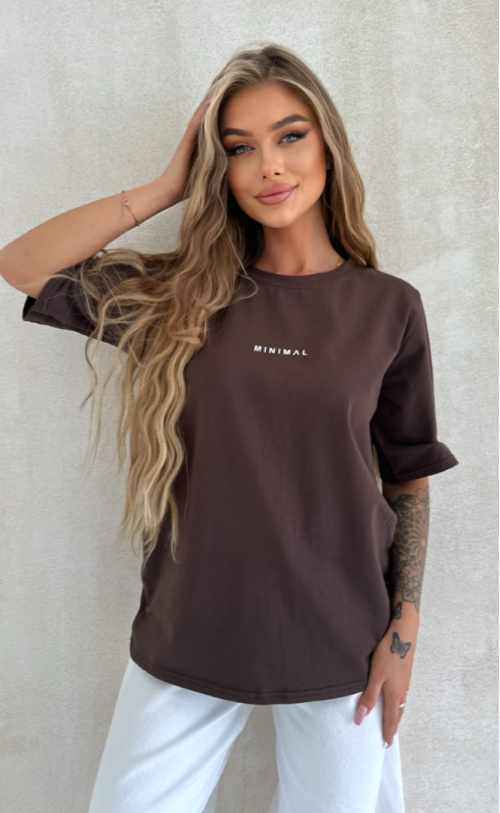 T-shirt MINIMAL TS374 Czekolada