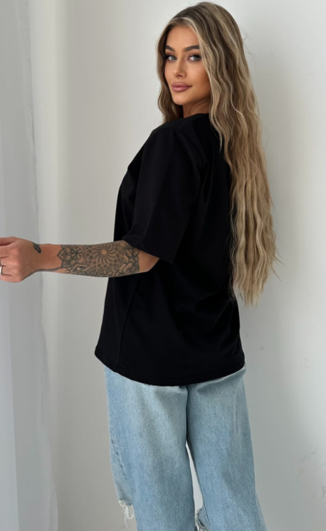 T-shirt MINIMAL TS374 Czarny