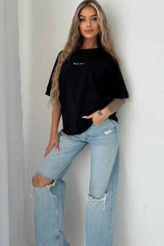 T-shirt MINIMAL TS374 Czarny
