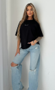 T-shirt MINIMAL TS374 Czarny