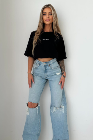 T-shirt MINIMAL TS374 Czarny