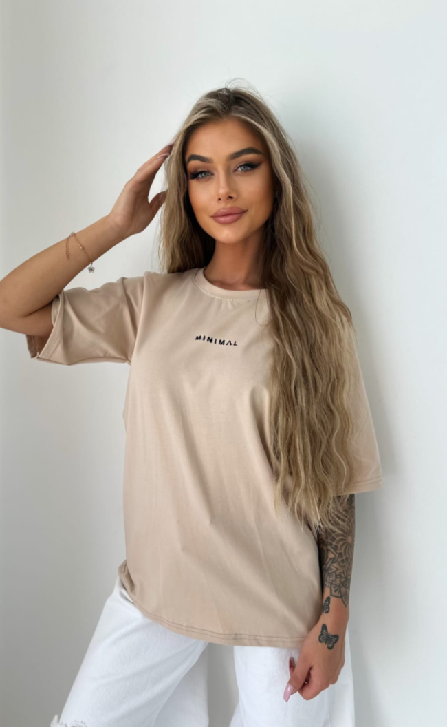 MINIMAL TS374 Beige T-shirt