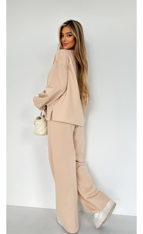  blouse and trousers set TS431 Beige