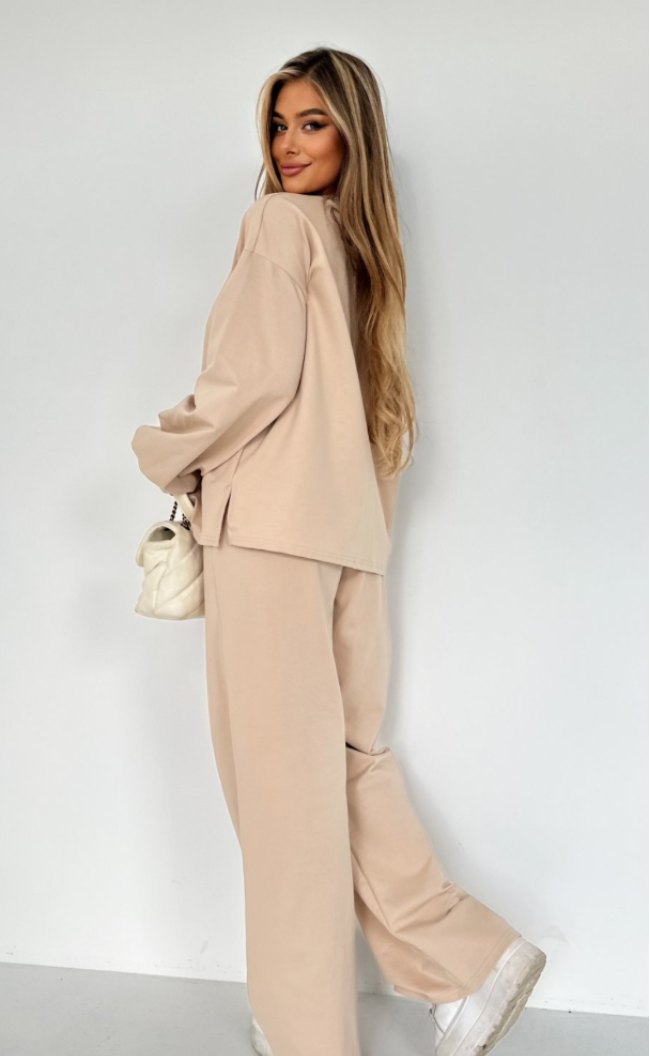 blouse and trousers set TS431 Beige