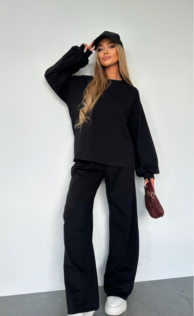 blouse and trousers set TS431 Black