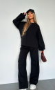 blouse and trousers set TS431 Black
