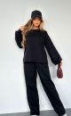 blouse and trousers set TS431 Black