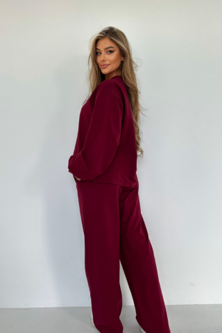  blouse and trousers set TS431 Claret