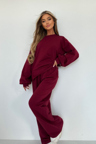  blouse and trousers set TS431 Claret