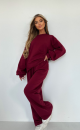 blouse and trousers set TS431 Claret