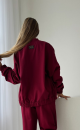 Bomber Jacket TS257 Burgundy