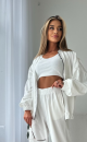 Bomber Jacket TS257 Cream