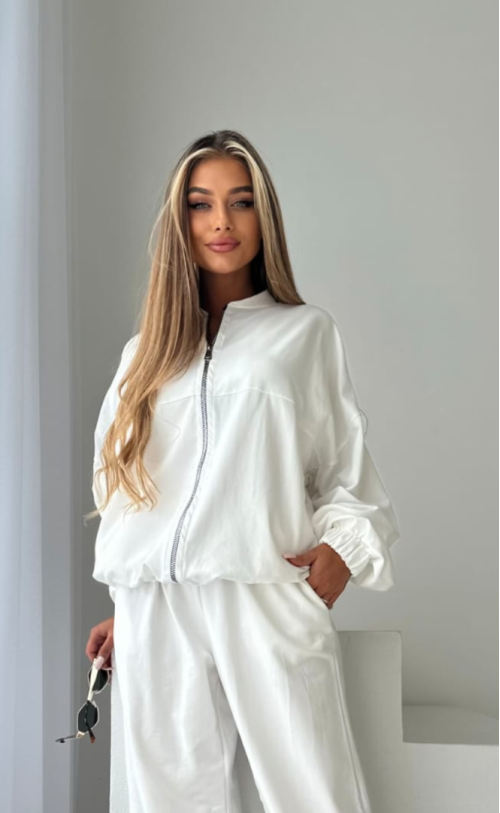 Bomber Jacket TS257 Cream