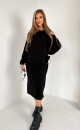 Dress and blouse set TI 1004 Black