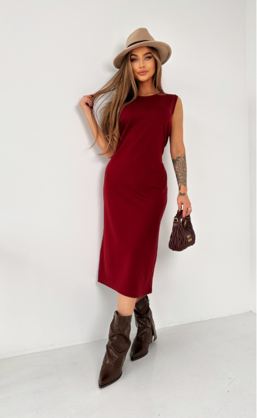 Dress and blouse set TI 1004 Claret