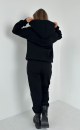 Insulated zippered sweatshirt TS 100 Black