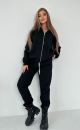 Insulated zippered sweatshirt TS 100 Black