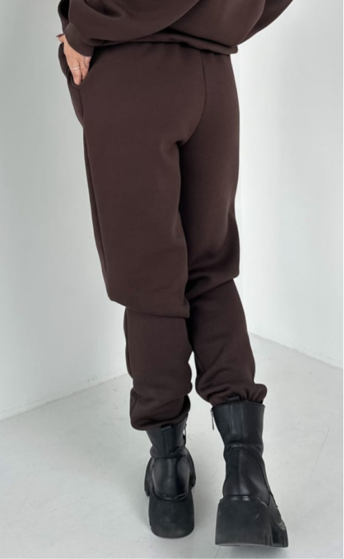 Spodnie ocieplane TS 101 Czekolada