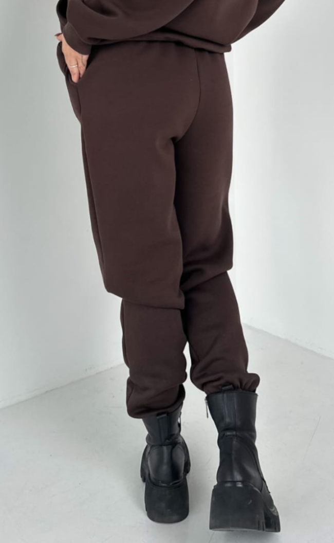 Spodnie ocieplane TS 100 Czekolada