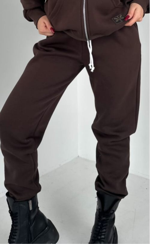 Spodnie ocieplane TS 101 Czekolada