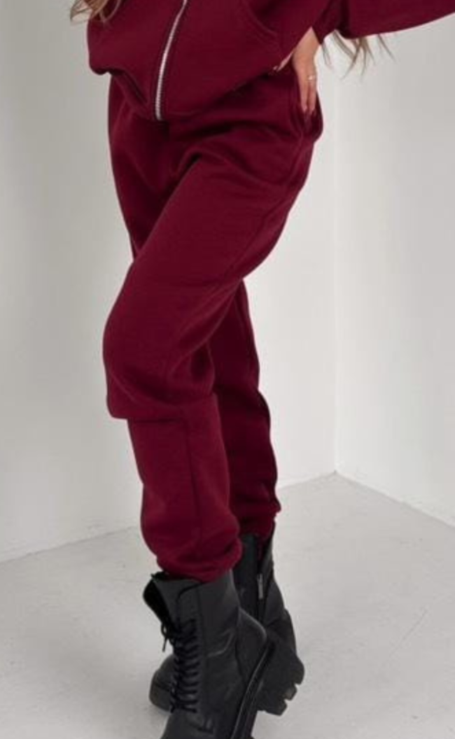 Spodnie ocieplane TS 101 Bordo