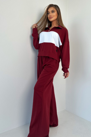 Komplet pasy TI 1005 Bordowy