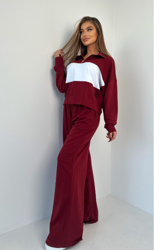 Komplet pasy TI 1005 Bordowy